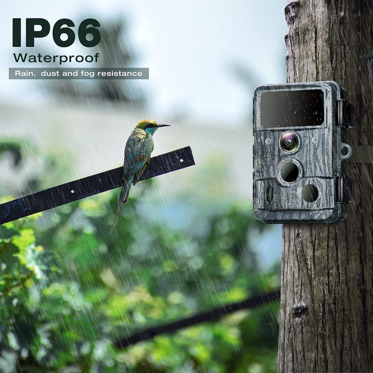 4K WiFi 30MP Trail Camera with 940nm No-Glow IR LEDs Night Vision 0.2s Motion Activated Waterproof IP66 R43099