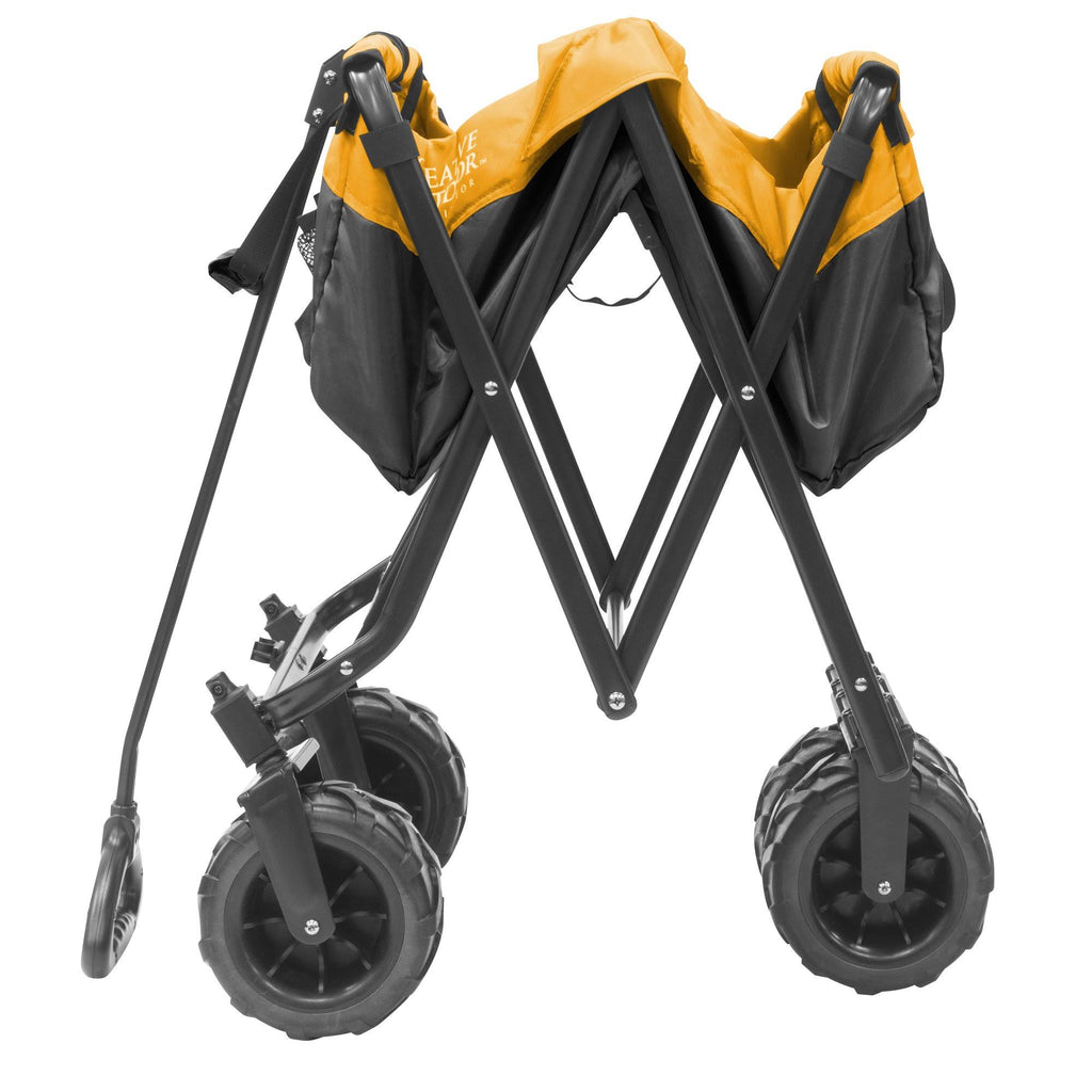 Black/Yellow All-Terrain Folding Wagon J7642