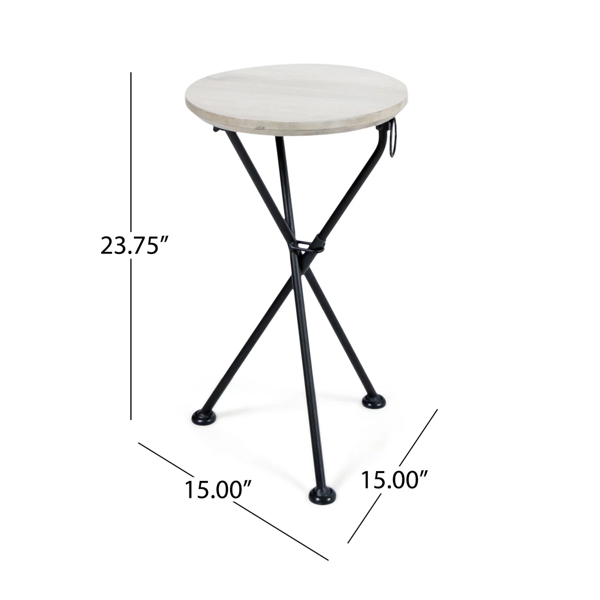 Portable Acacia Wood Side Table G877