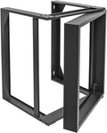 6U Wall Mount Open Frame Rack 19 Inch 2 Post Server Equipment Rack 16 Inch Depth Black P9735