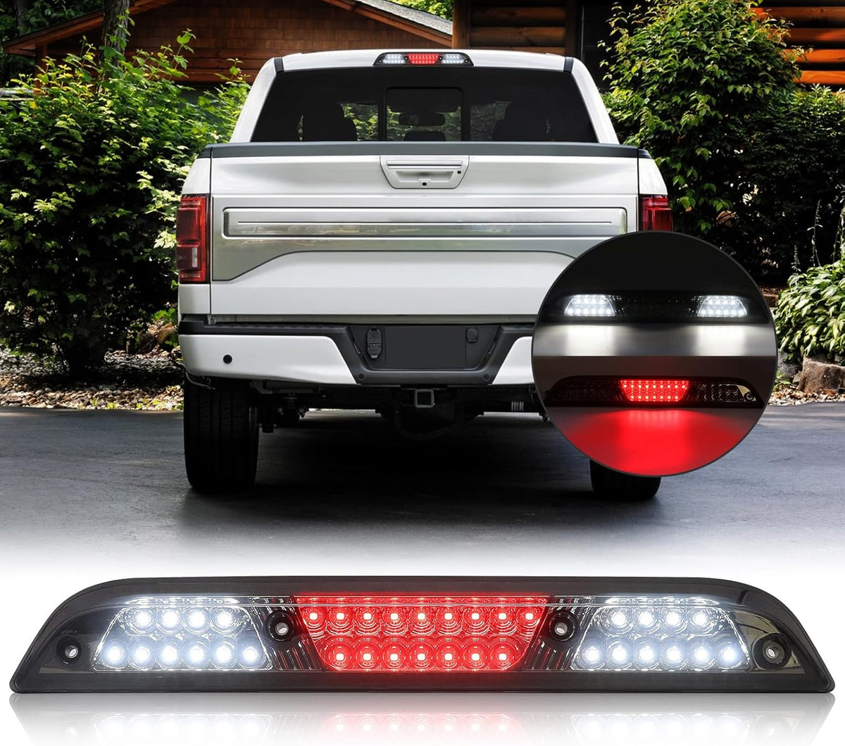 Smoked Lens LED Cab Roof Third Brake Light Pack of 2 W977068