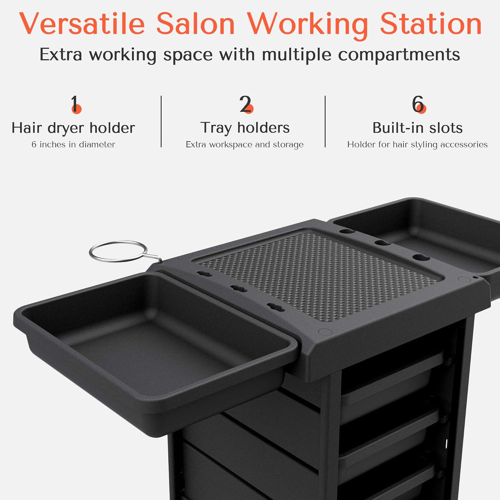6-Tray Salon Rolling Cart B98610