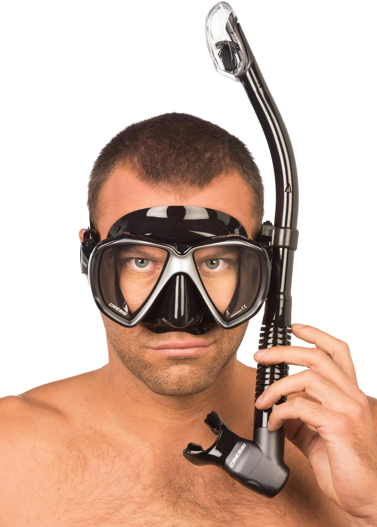 Black Silver Diving Mask Q355