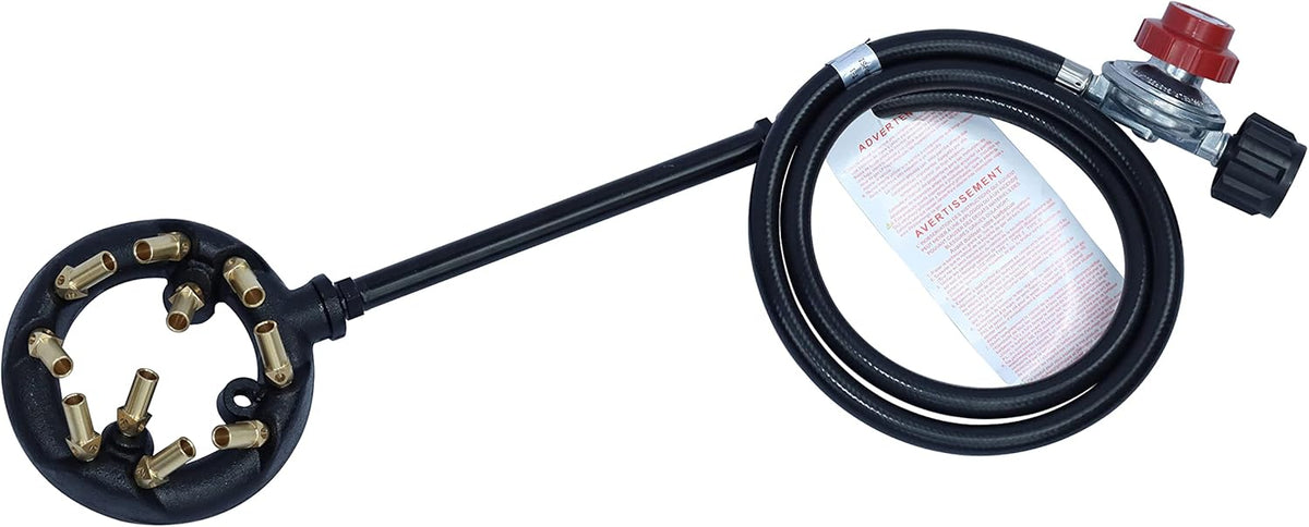 Cast Iron Burner Assembly with High Pressure Regulator and Hose, Pack of 2 T938153
