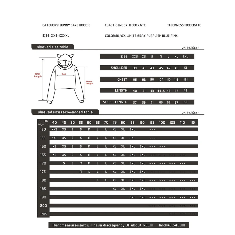Cat Ears Hoodie Crop Top Q74003