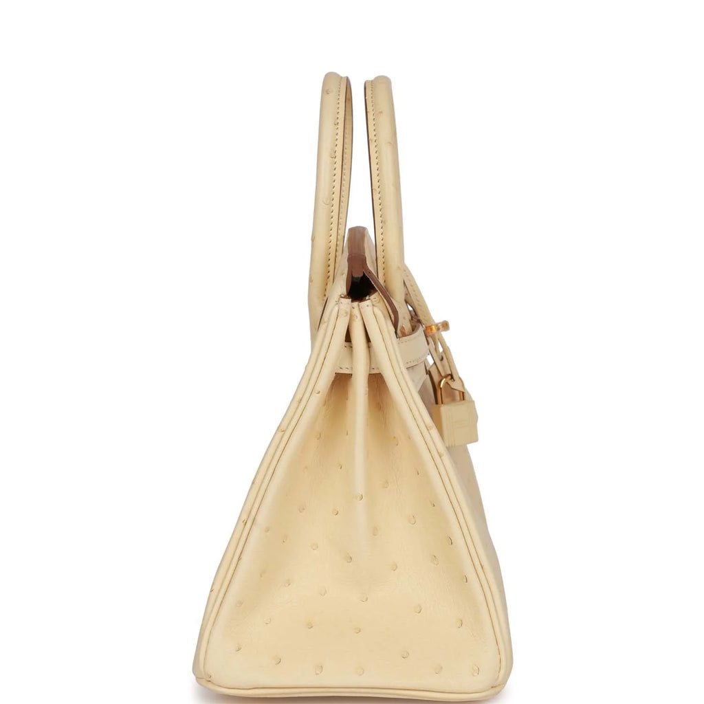 Vanille Ostrich Handbag M18376
