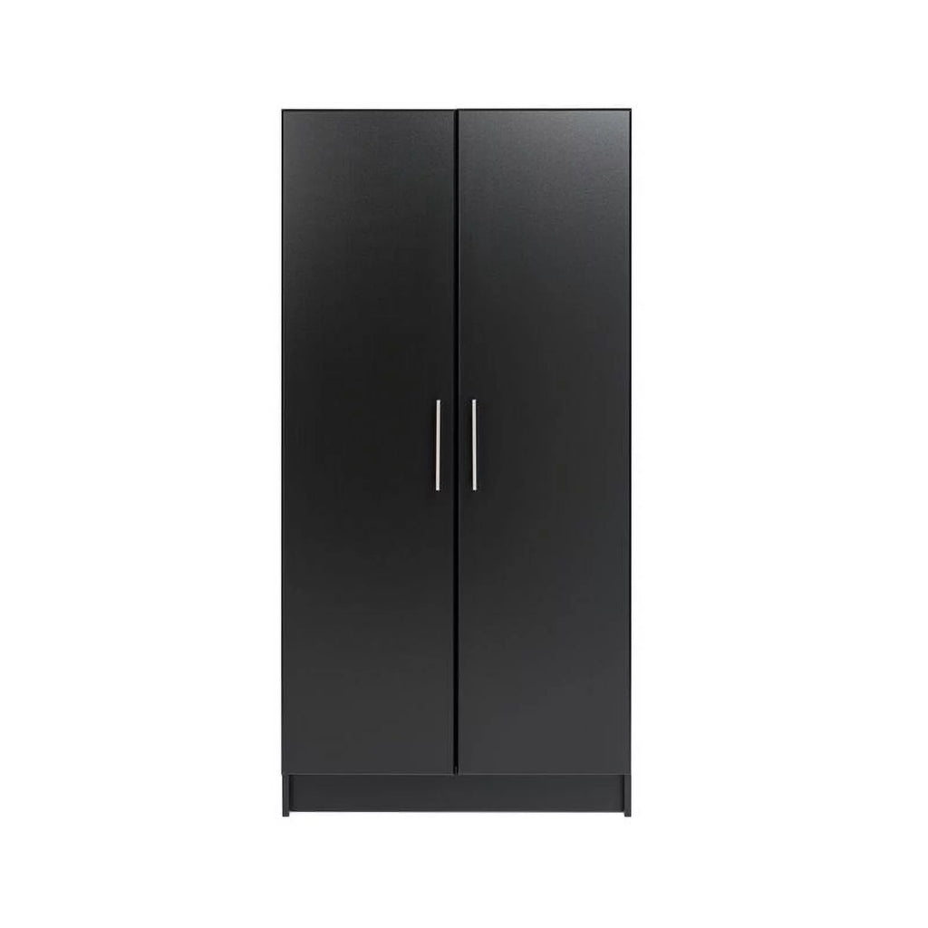 32" Contemporary Black Wardrobe Cabinet J508