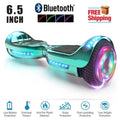 Two-Wheel Self Balancing Electric Scooter 6.5 In. with Bluetooth Speaker and LED Light F393