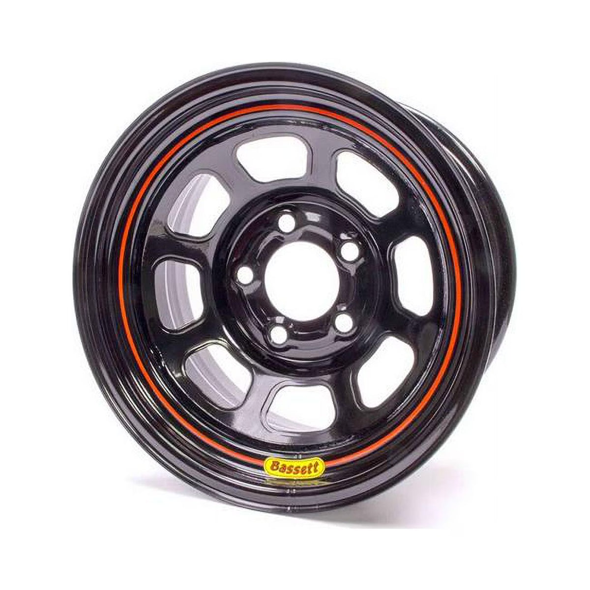 15 x 8 in. to 5 x 5 in. Spun Wheel, 4 in. Back Spacing, Black I196