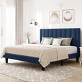 Queen Size Pink Velvet Upholstered Bed Frame V58825