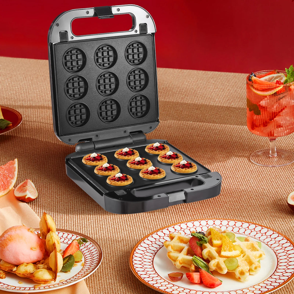 3-in-1 Nonstick Dessert Maker with Removable Plates F17448