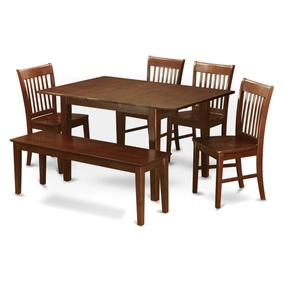 6 Piece Rectangular Dining Table Set with Chairs I7869