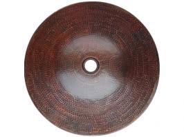 Antique Dark Copper Vessel Sink R7442