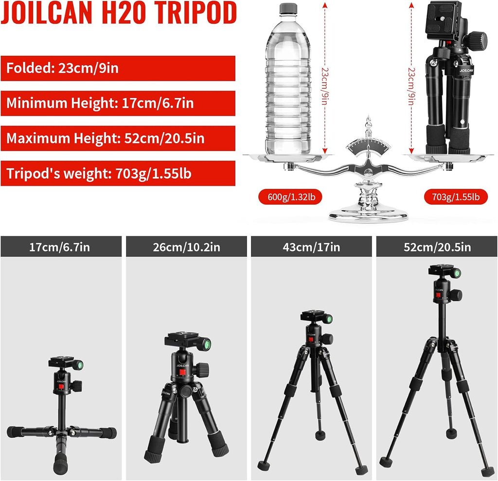Black Pack of 2 Tabletop Tripod with 360 Degree Ball Head E70335