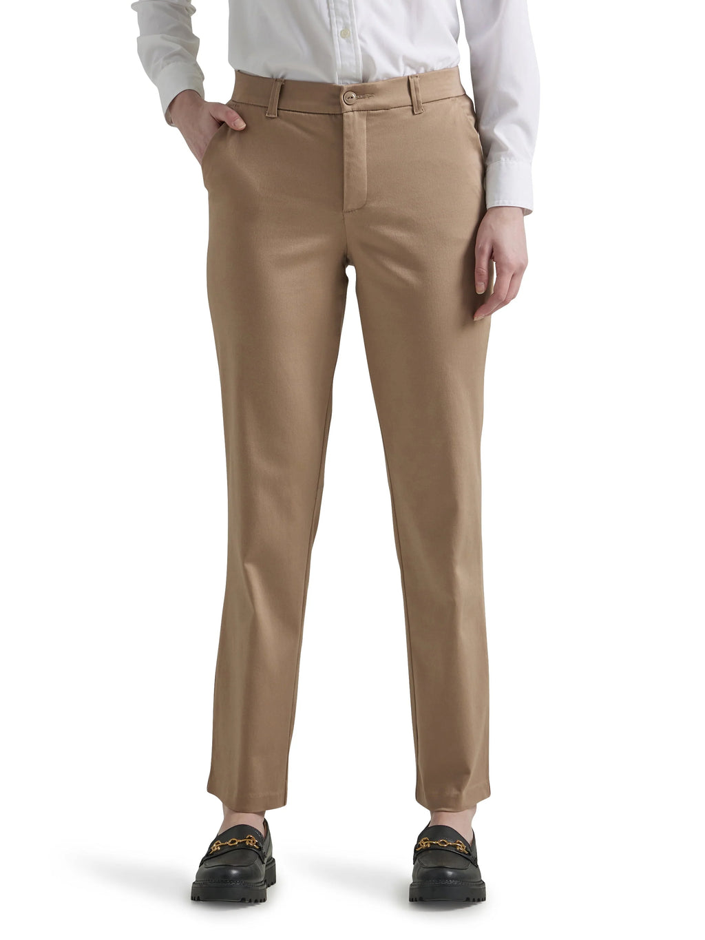 Women's Regular Fit Straight Woven Pant M5732