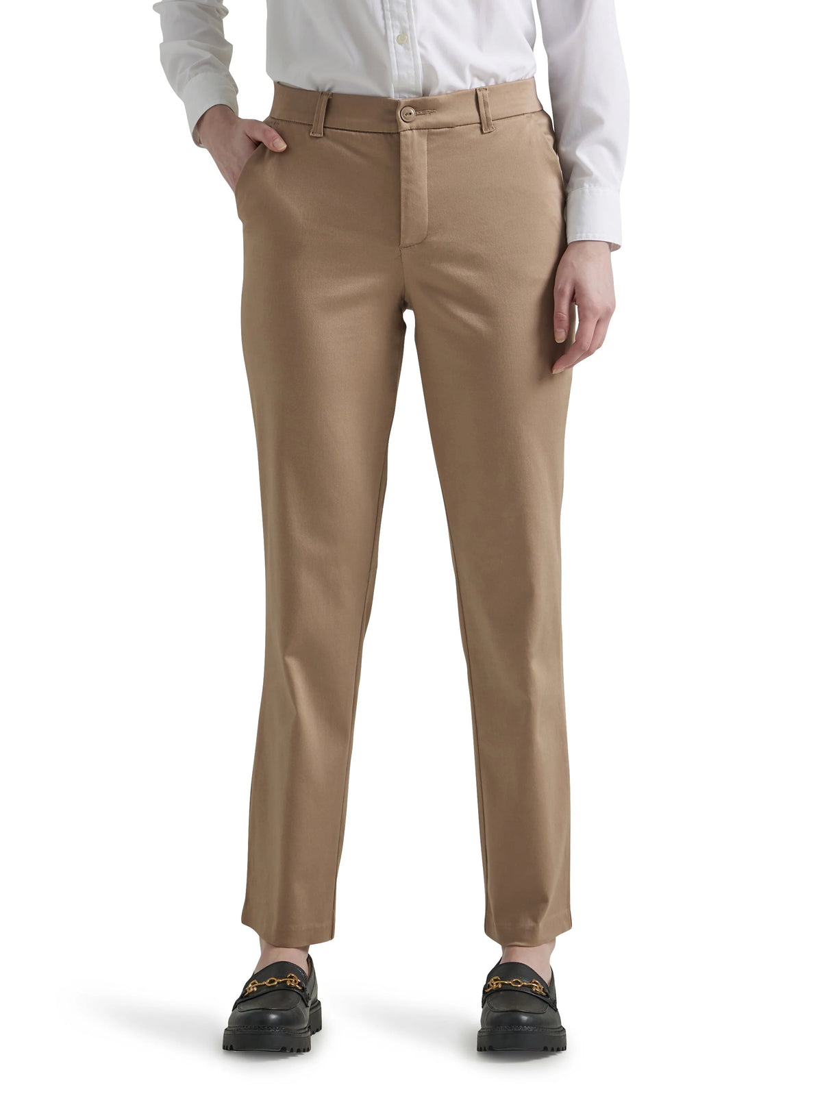 Women's Regular Fit Straight Woven Pant M5732