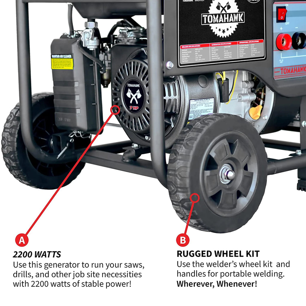 120 Amp Welder with 2,200W Generator G937