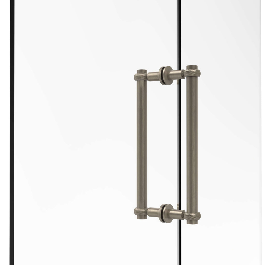 Antique Pewter Back to Back Shower Door Pull D3679
