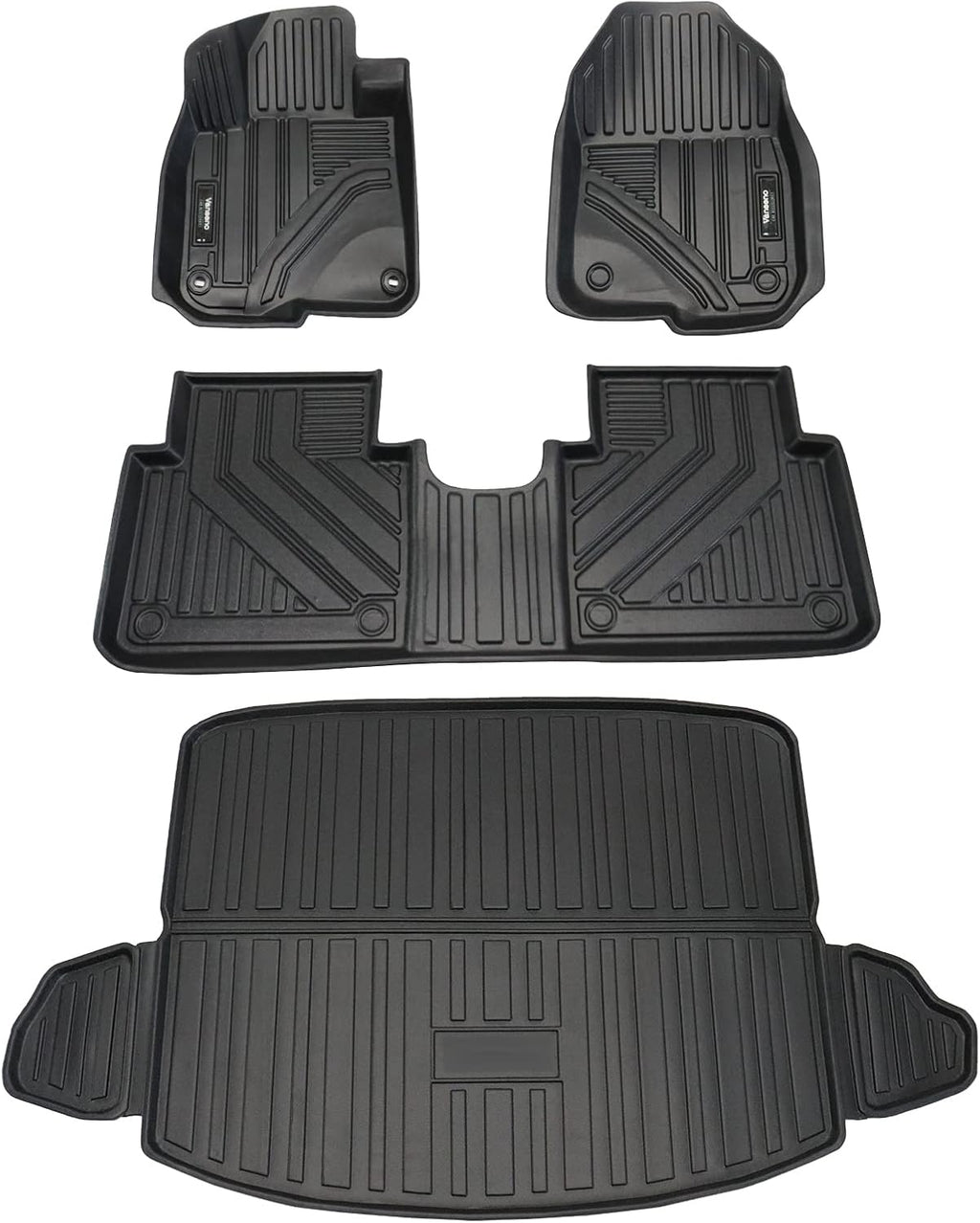 Black All-Weather Rubber Floor Mats K50794
