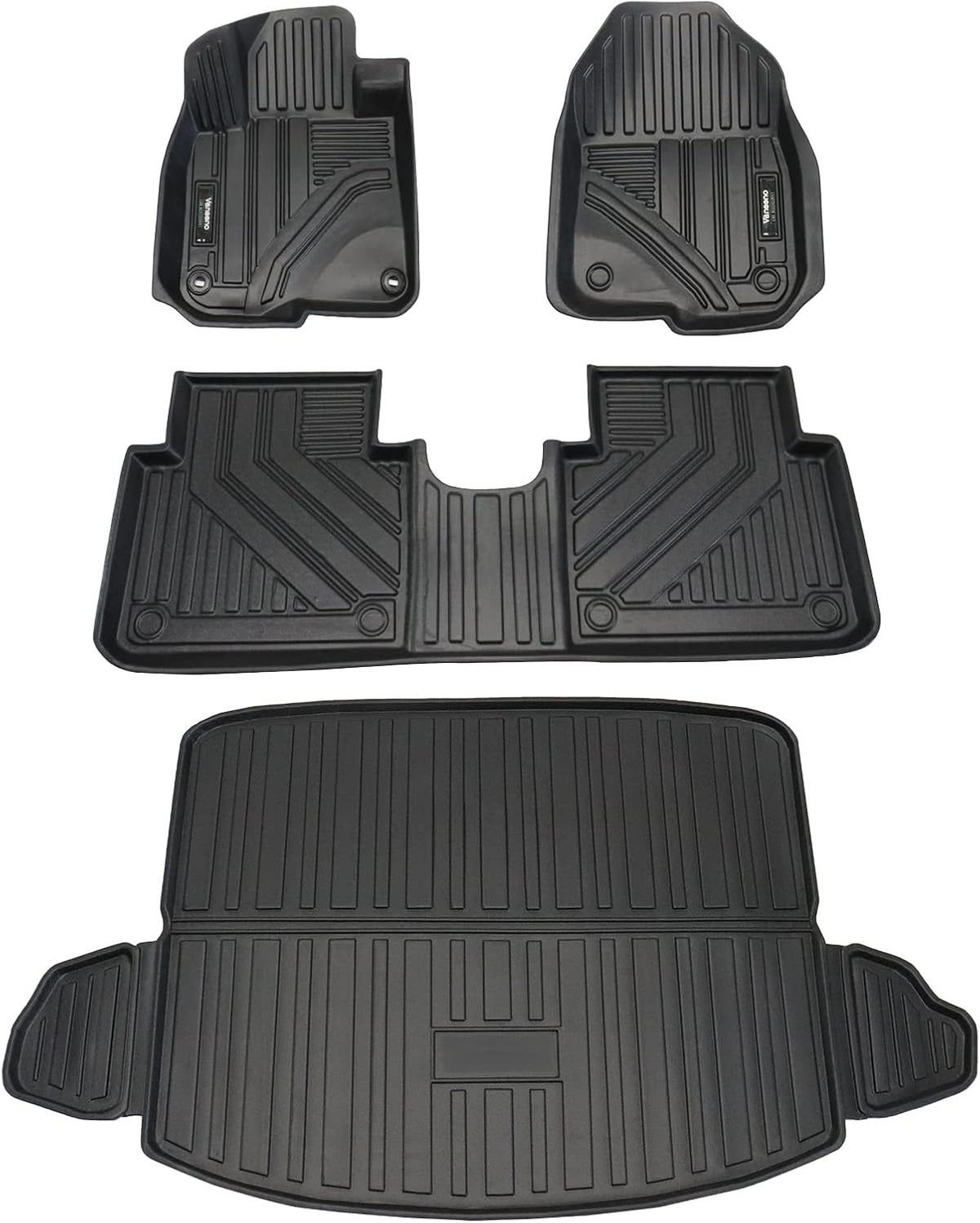 Black All-Weather Rubber Floor Mats K50794