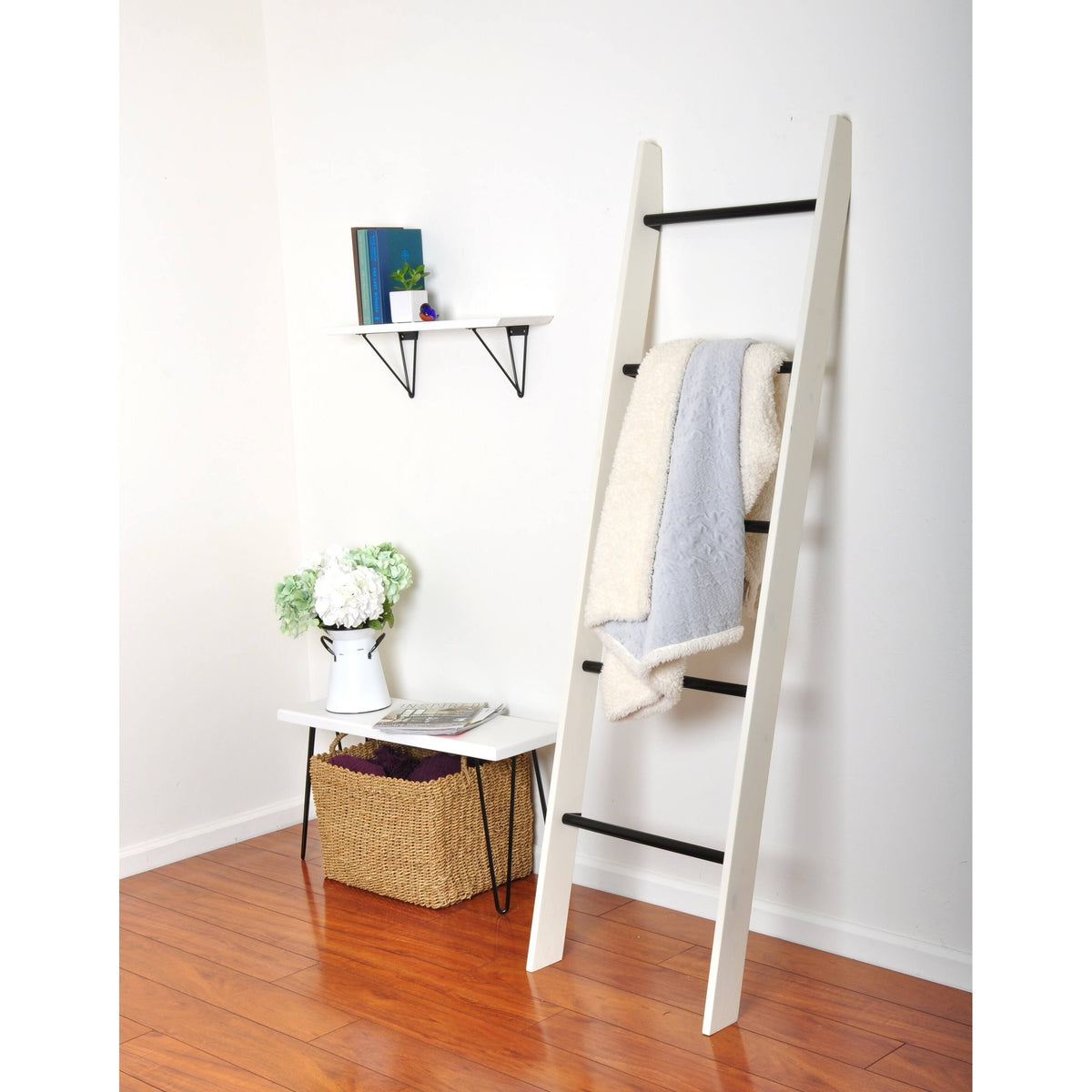 Dark Brown Wood Bracket Shelf F622