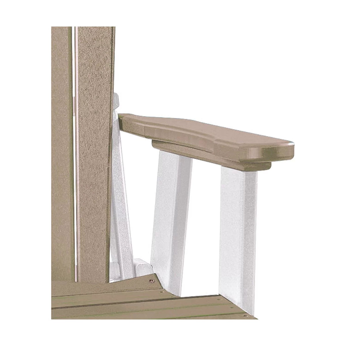 Resin Fan Back Balcony Glider H606