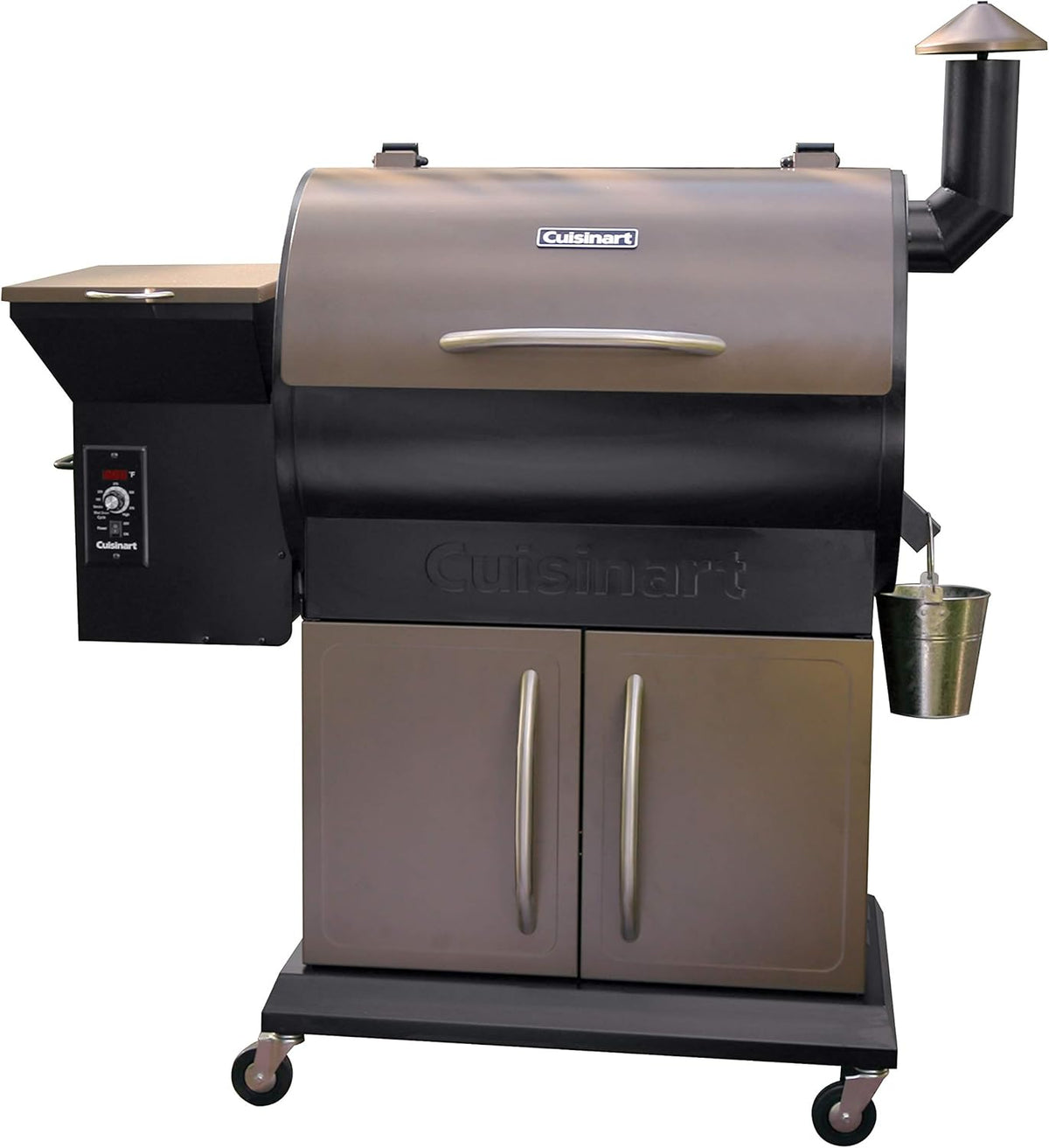 Black Vertical Propane Smoker with Four Removable Shelves J992382