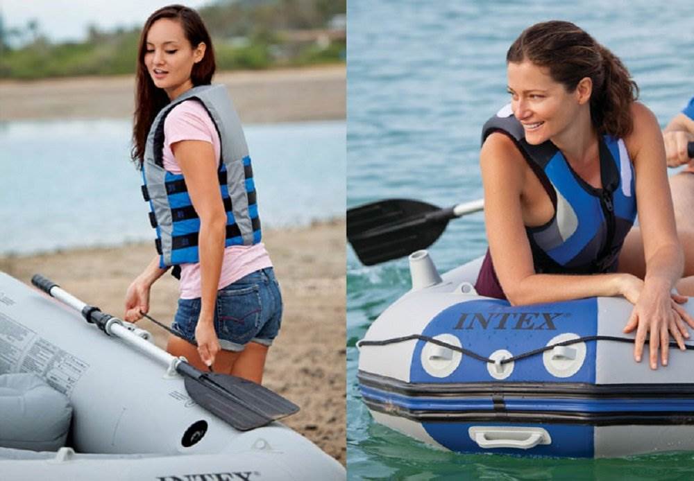 3-Person Inflatable Boat & Oars Set D66527