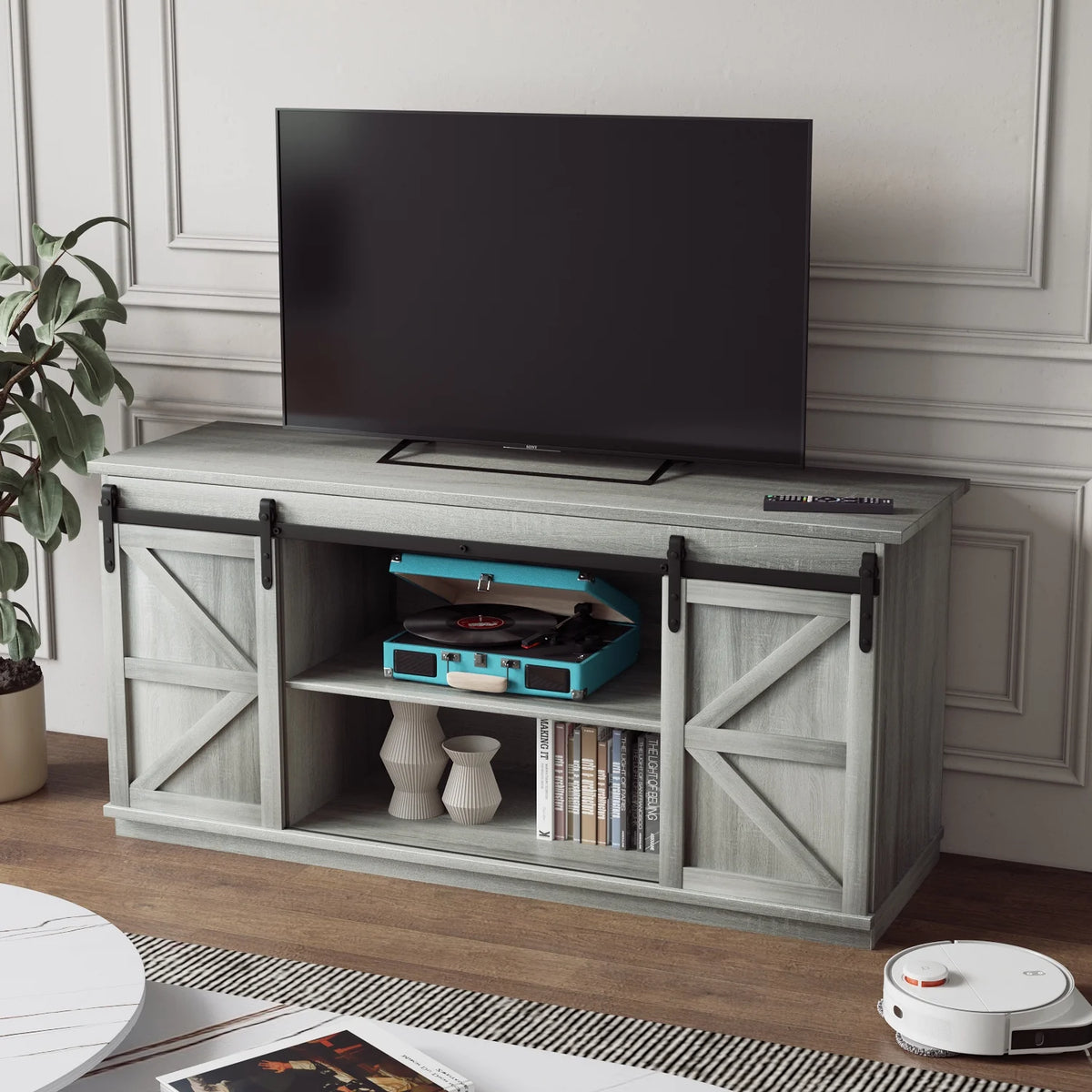 White TV Stand R34078