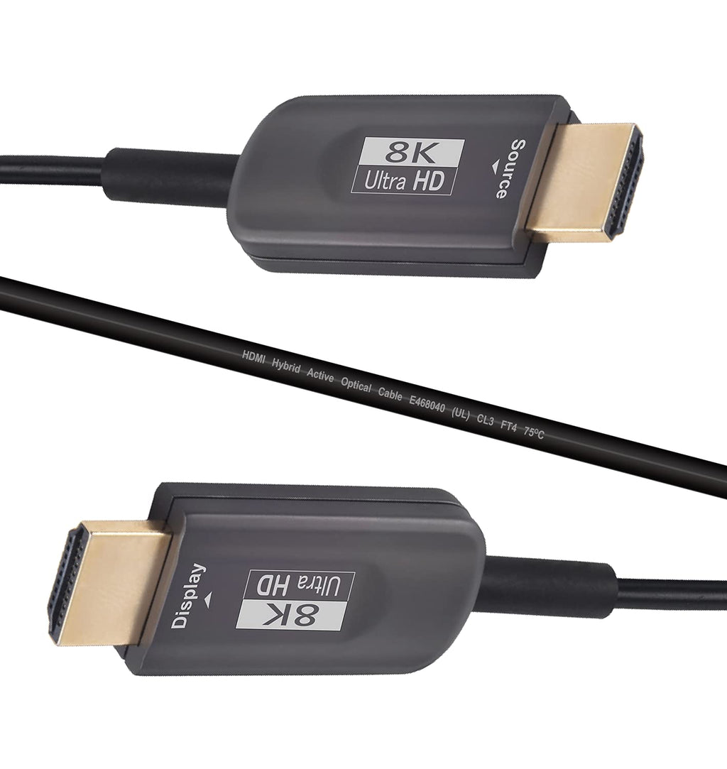150ft 8K HDMI 2.1 Fiber Optic Cable, 48Gbps, CL3 Rated B28339