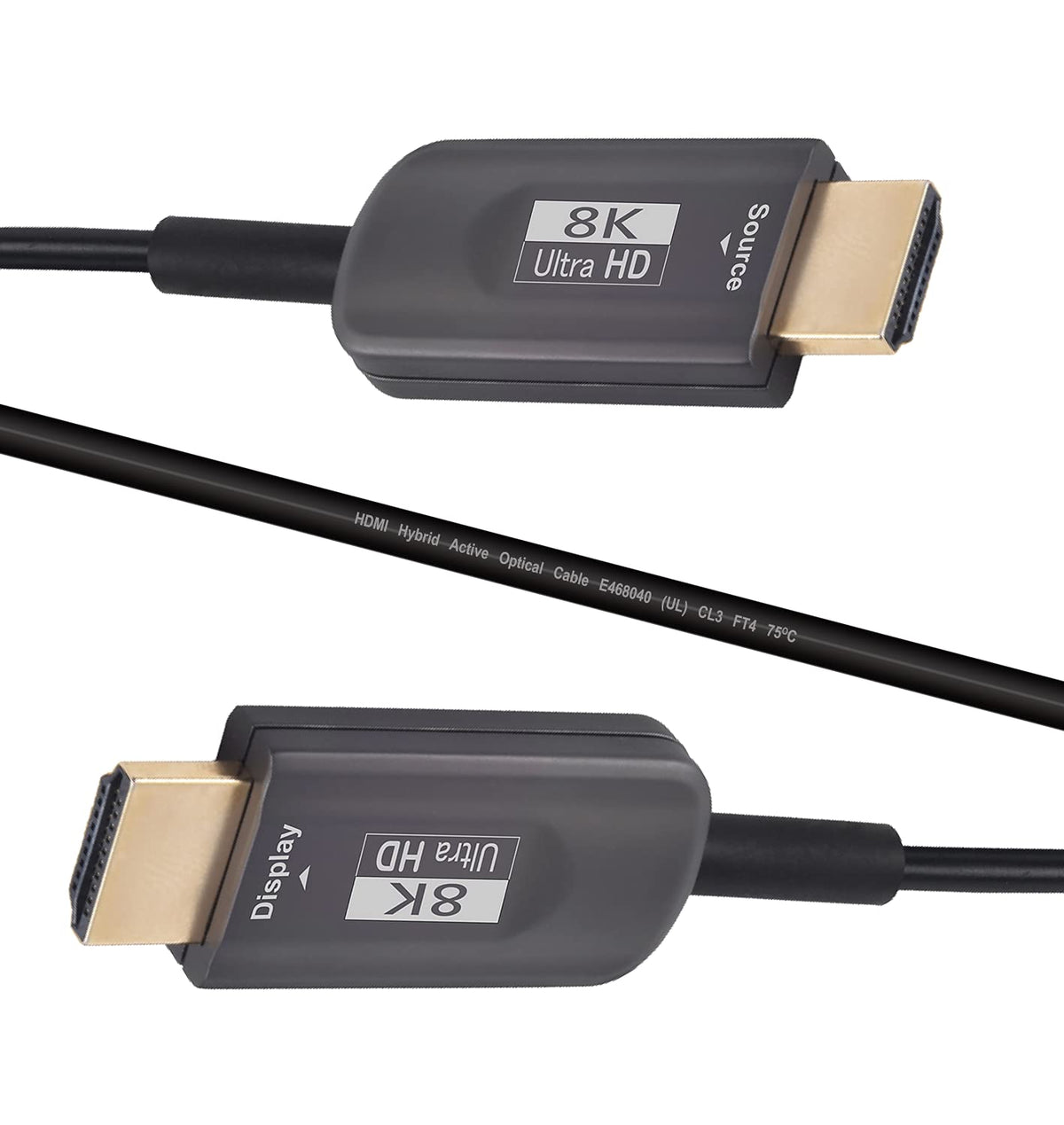 150ft 8K HDMI 2.1 Fiber Optic Cable, 48Gbps, CL3 Rated B28339