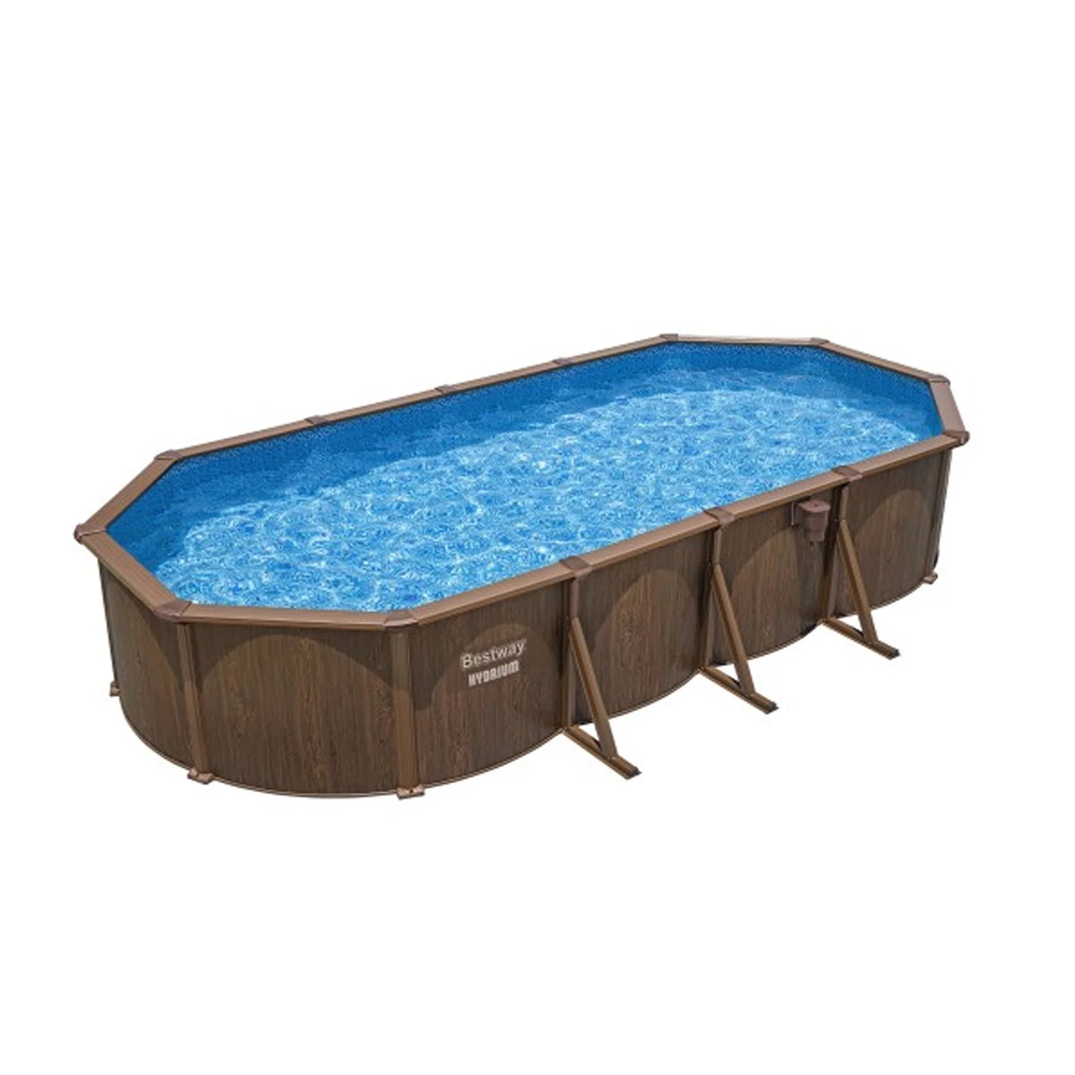 24'x12'x52 Oval Above Ground Swimming Pool Set J66971