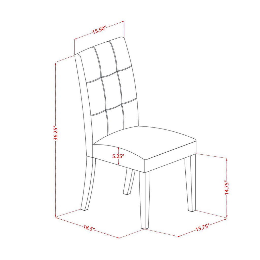 5 Piece Oval Dining Room Set with 4 Chairs Oak C2025