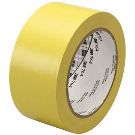 Yellow Vinyl Tape 2x22 x 36 Yard Roll W546244