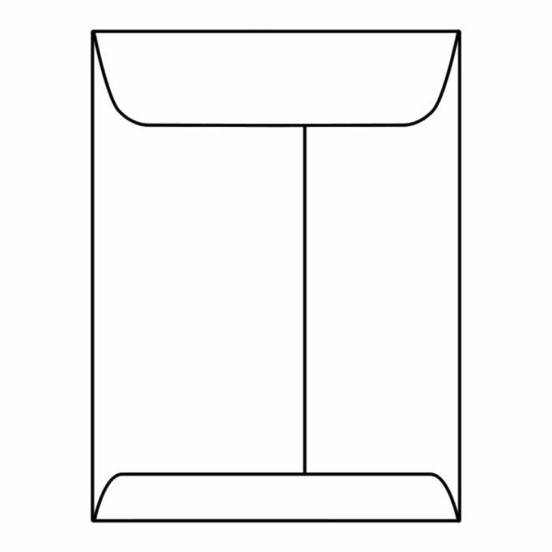 Open End Catalog Envelopes, 7-1/2 x 10-1/2 inch, White Kraft, Box of 500 N6033