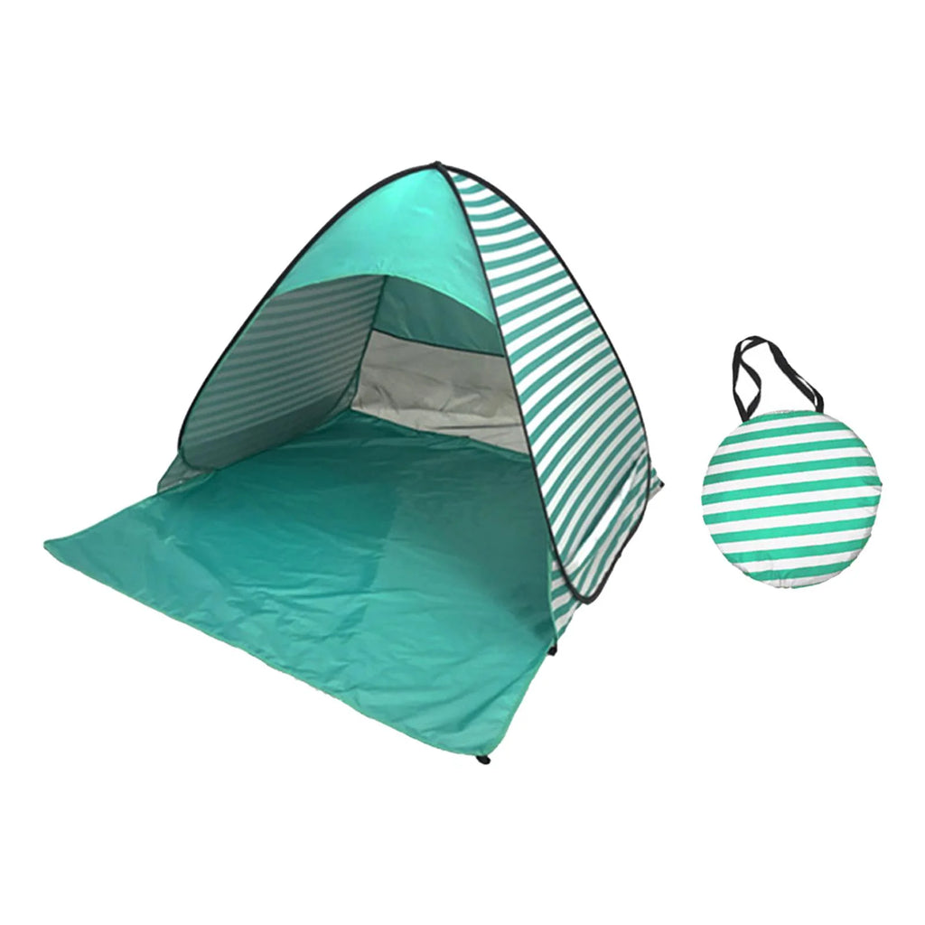 Green Stripes Automatic Beach Tent K8725