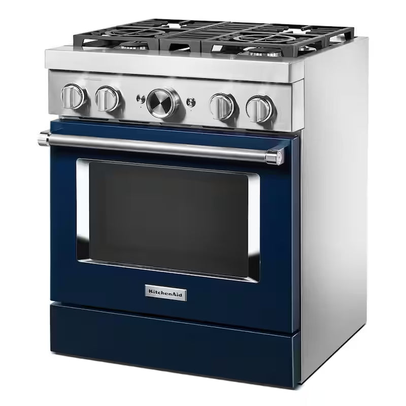 4 Burner Dual Fuel Freestanding Smart Range in Ink Blue N882756